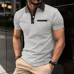 Men's Fashion Lapel Pocket Polo T-Shit - YanaChi Store
