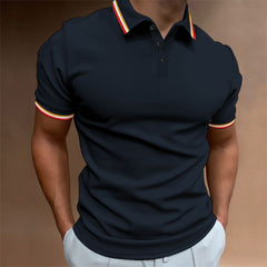 Men's Slim Fit Striped Short-Sleeve Shirt – Perfect Blend of Style and Comfort - YanaChi Store