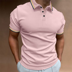 Men's Slim Fit Striped Short-Sleeve Shirt – Perfect Blend of Style and Comfort - YanaChi Store