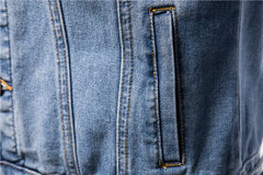 Men’s Casual Jean Jacket - Warm, Durable, and Trendy - YanaChi Store