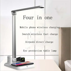 4-in-1 Wireless Charger LED Table Lamp – Fast Charging for Phones, Watches & Air Pods - YanaChi Store