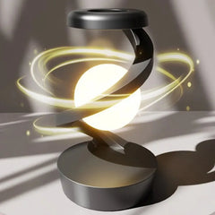 LED Moon Mood Lamp – Suspended Rotating RGB Light with Wireless Charging - YanaChi Store