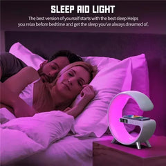 Wireless Charging Station with Bluetooth 5.0 Speaker, RGB Lights & Alarm Clock - YanaChi Store