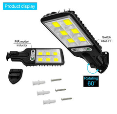 Solar Outdoor LED Wall Lamp – Motion Sensor Light for Garden & Garage - YanaChi Store