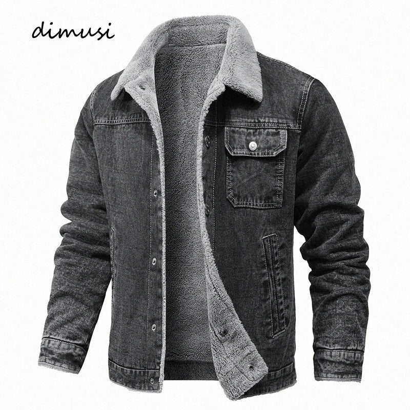 Stylish Warm Denim Coat - Perfect for Winter or Autumn Comfort - YanaChi Store