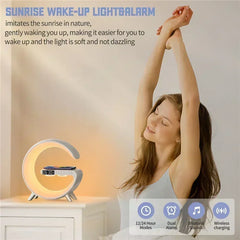 Wireless Charging Station with Bluetooth 5.0 Speaker, RGB Lights & Alarm Clock - YanaChi Store