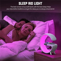 Wireless Charging Station with Bluetooth 5.0 Speaker, RGB Lights & Alarm Clock - YanaChi Store