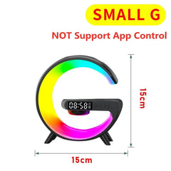Wireless Charging Station with Bluetooth 5.0 Speaker, RGB Lights & Alarm Clock - YanaChi Store