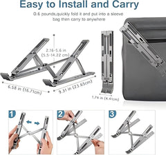 Multi-Angle Adjustable Laptop & Tablet Stand – Compact, Portable, and Ergonomic - YanaChi Store
