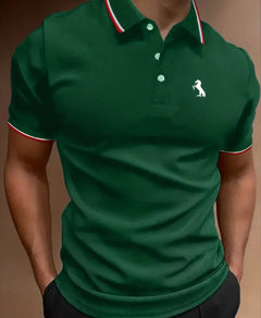 Men's Slim Fit Striped Short-Sleeve Shirt – Perfect Blend of Style and Comfort - YanaChi Store